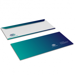 Envelope Carta Offset 90g 11x23cm 4x0  Corte e Vinco 